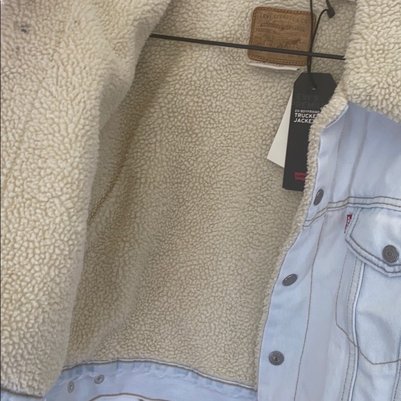 Cropped Dad Sherpa Trucker Jacket - Picture 4 of 7